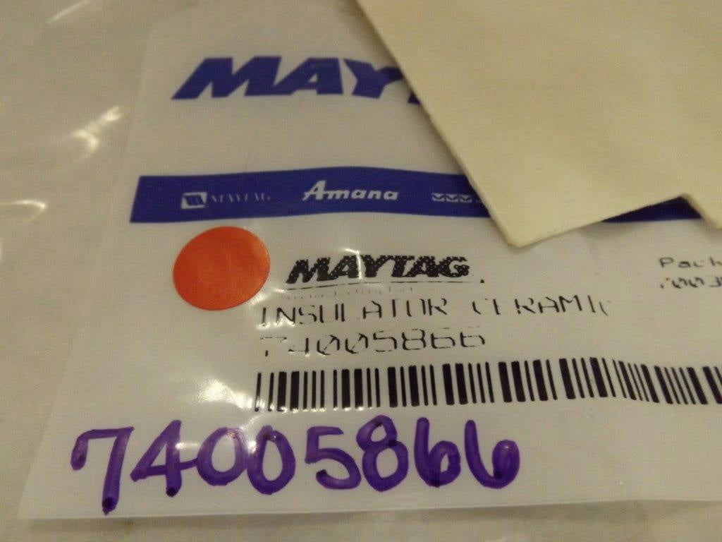 MAYTAG WHIRLPOOL STOVE 74005866 CERAMIC INSULATOR NEW MAYTAG WHIRLPOOL STOVE 74005866 CERAMIC INSULATOR NEW